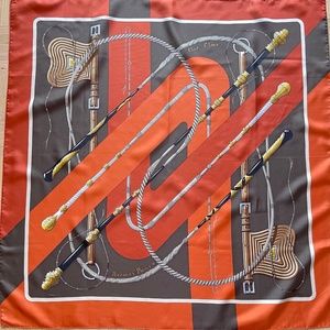 Authentic Vintage Hermes Silk Scarf